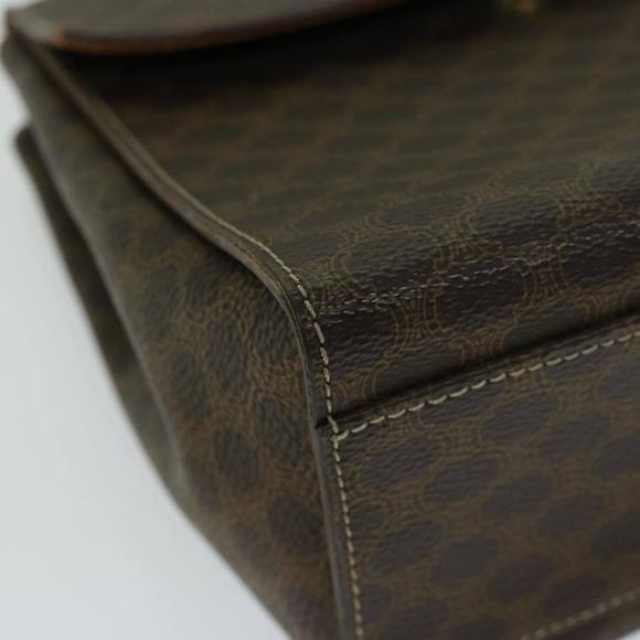 CELINE Macadam Canvas Hand Bag PVC 2way Brown Auth 66450 - Picture 16 of 16